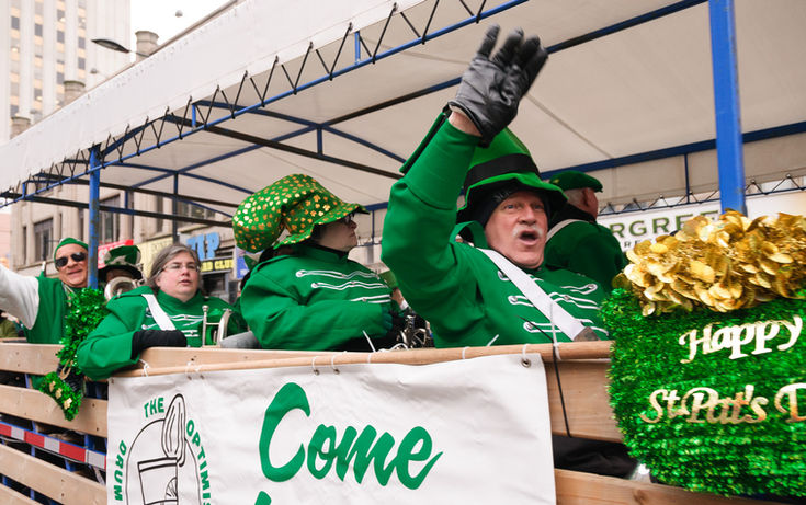 Mike, Liz, Heather and Rick, Optimists Alumni (Toronto St Pat's Parade, 2019)