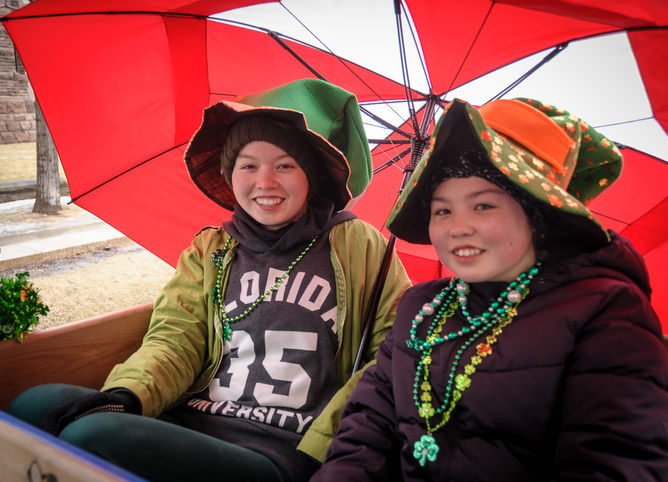 Laura and Lindsay, Optimists Alumni (Toronto St Pat's Parade, 2019)