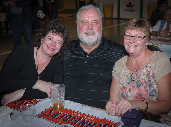 Sue and Brian Hogan with Debi Lapointe (Oktobercorps Party, 2018)