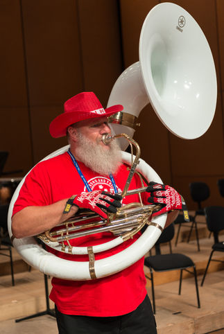 Keith Dearlove at rehearsal (Jeju, South Korea, 2017)