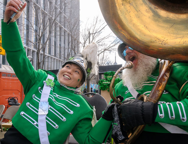 Soo and Keith, Optimists Alumni (Toronto, St Pat's Parade, 2018)