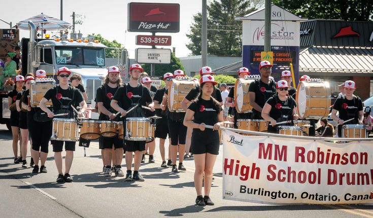 MM Robinson drumline (Woodstock, 2016)
