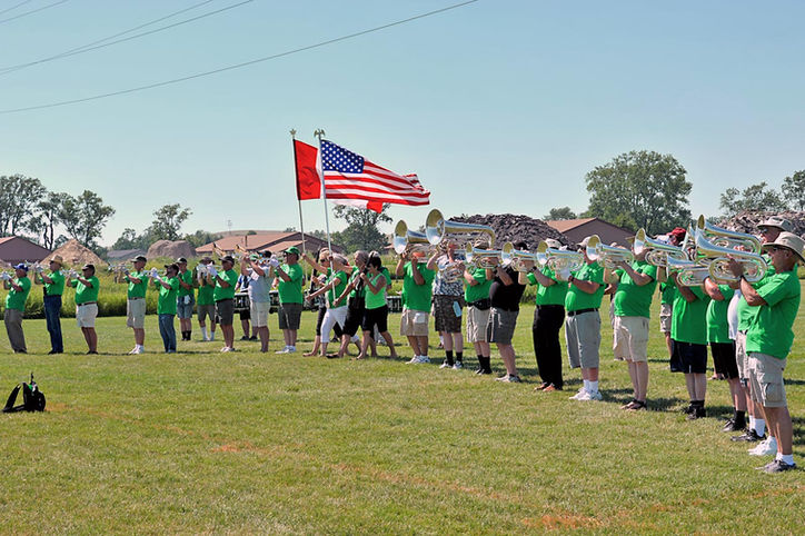 Optimists Alumni Rehearsing (Michigan City, 2010)