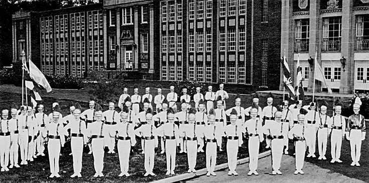 De La Salle, in front of the school (about 1963)