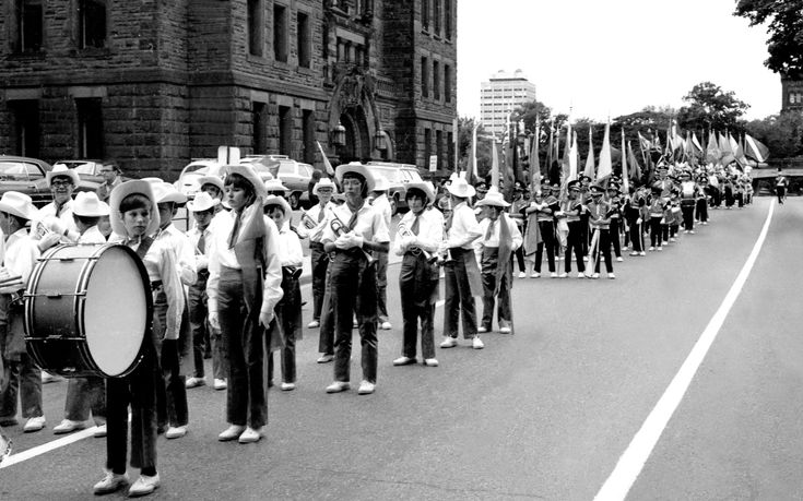 Optimist Lancers with Optimist Cadets behind (Shriners Parade, 1970)