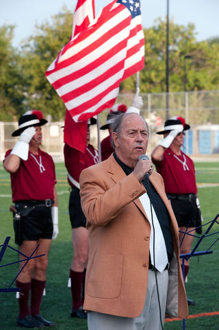 Singing the National Anthem (Oshawa, 2011)