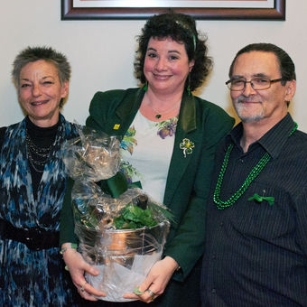 Holly Adam, Sue Hogan and Ron Smith (Wearing of the Green, 2012)