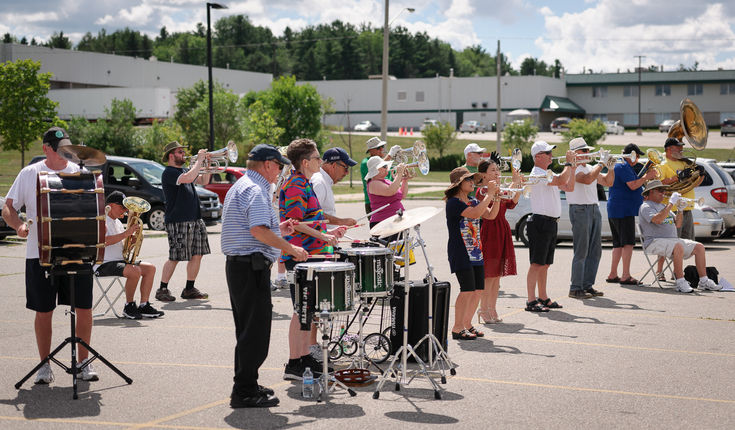 Optimists Alumni rehearsing (Waterloo, 2016)