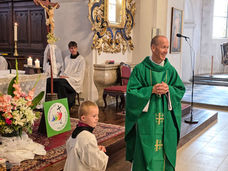 P. Josef Novotný - nový farář farnosti Třebíč-město se představil farníkům - 7.9.2025