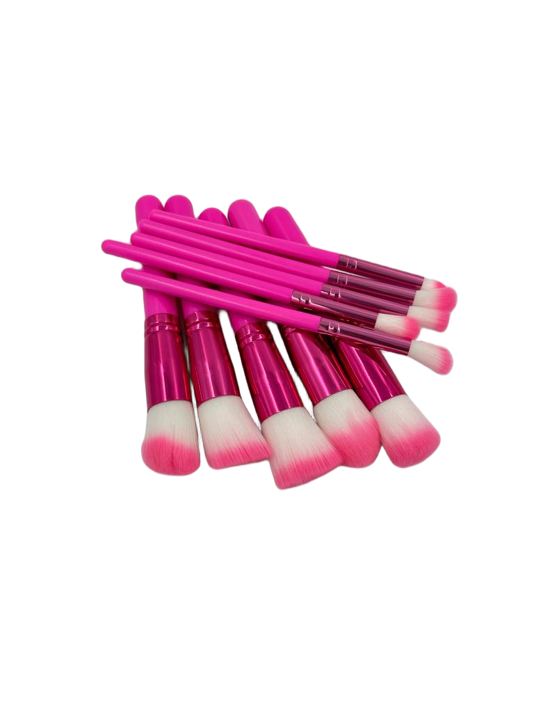 Miniatura: Brochas Kabuki x 10 Colores Fucsia y Rosa