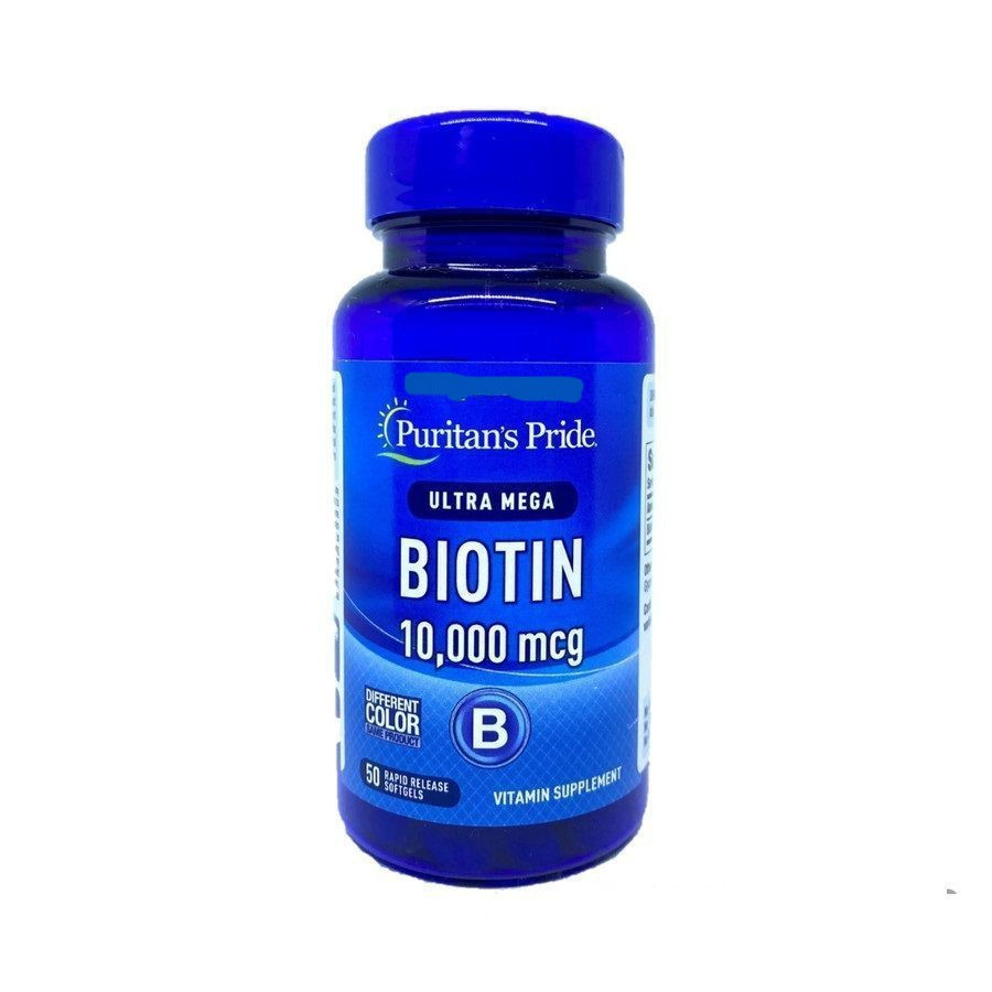 Biotina Ultra Mega 10.000mcg 50 Cap Puritan's Pride