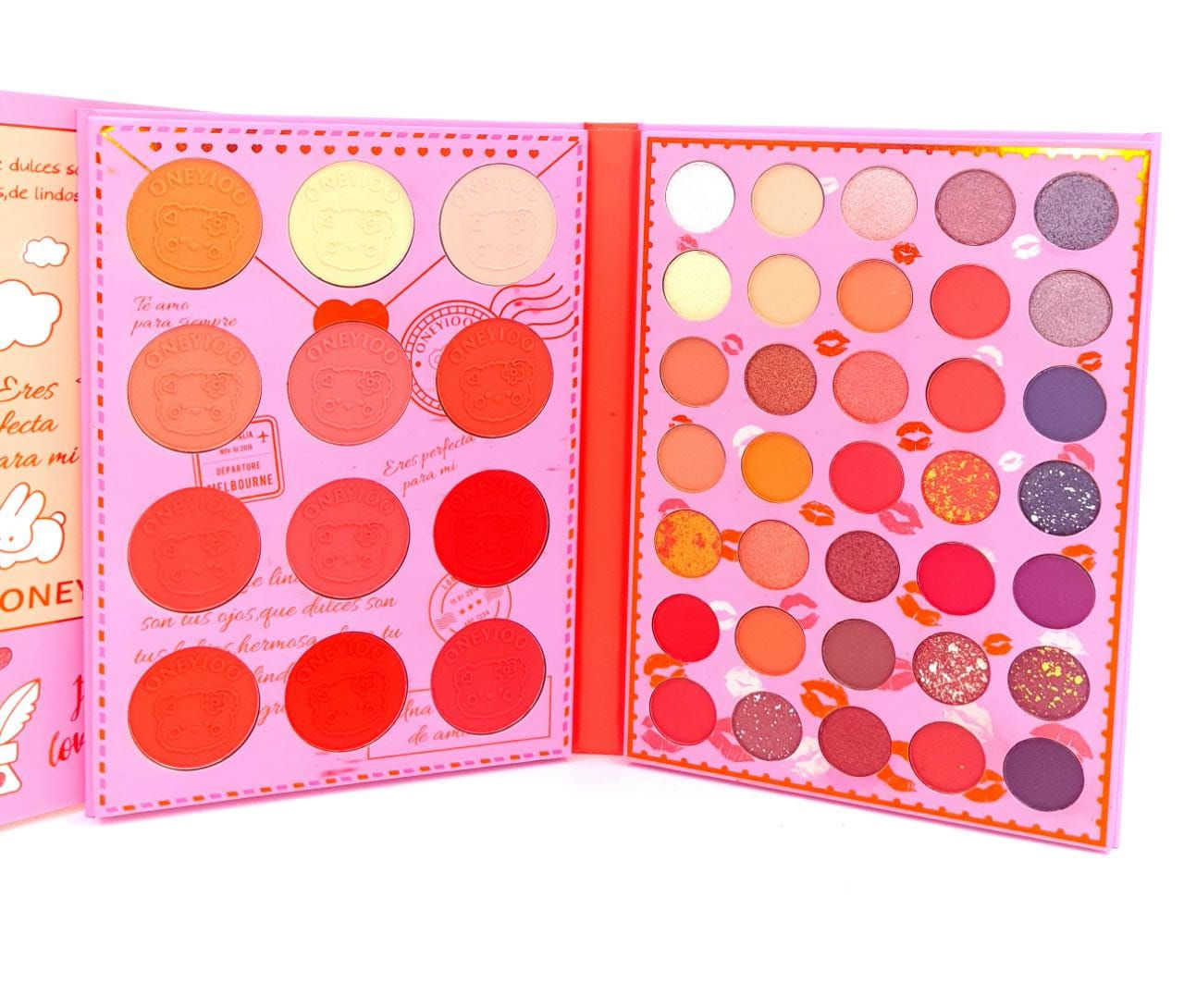 Sombras Tipo Libro 35 tonos 12 Rubores