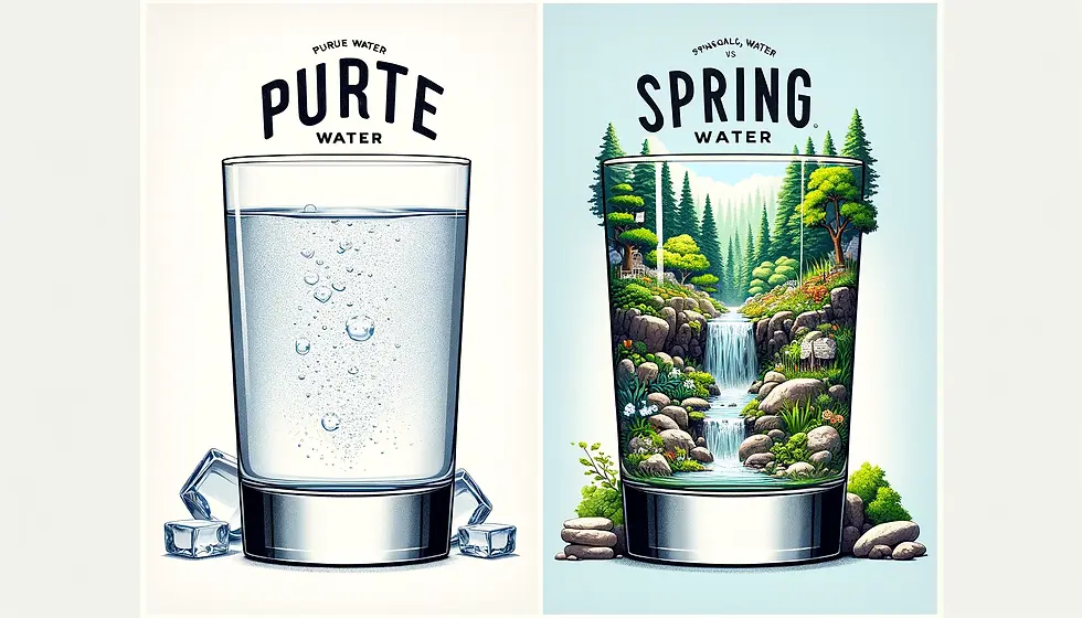 Pure water spring water