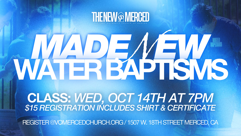 Made New Water Baptism 2026