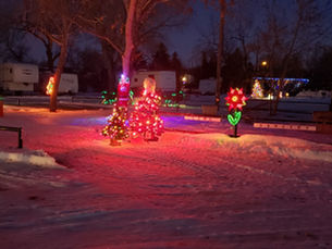 Christmas Cove: The Gull Lake Line Dancers Display