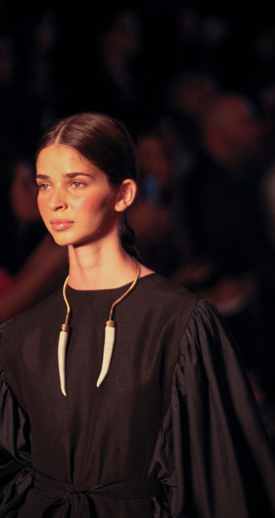 MBFWMX 
Pasarela Julia y renata colección de Primavera 2020. CUATA jewelry y su colección "maxa" invitada a participar.
Frontón México,  Mercedes-Benz Fashion Week México en diciembre de 2019