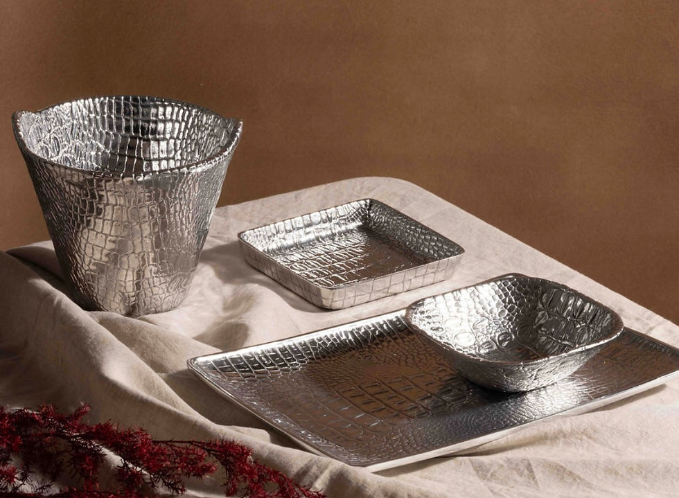 Thumbnail: small croc square bowl