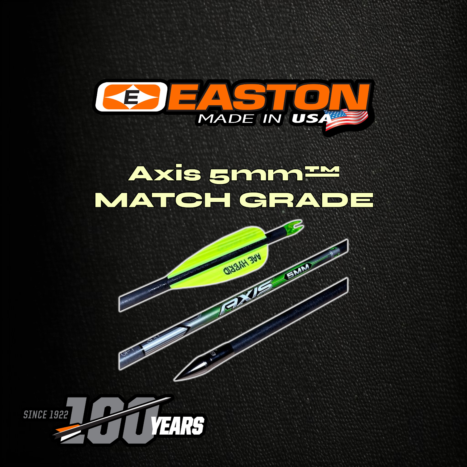 Easton Axis Match Grade 5mm Shafts - Each