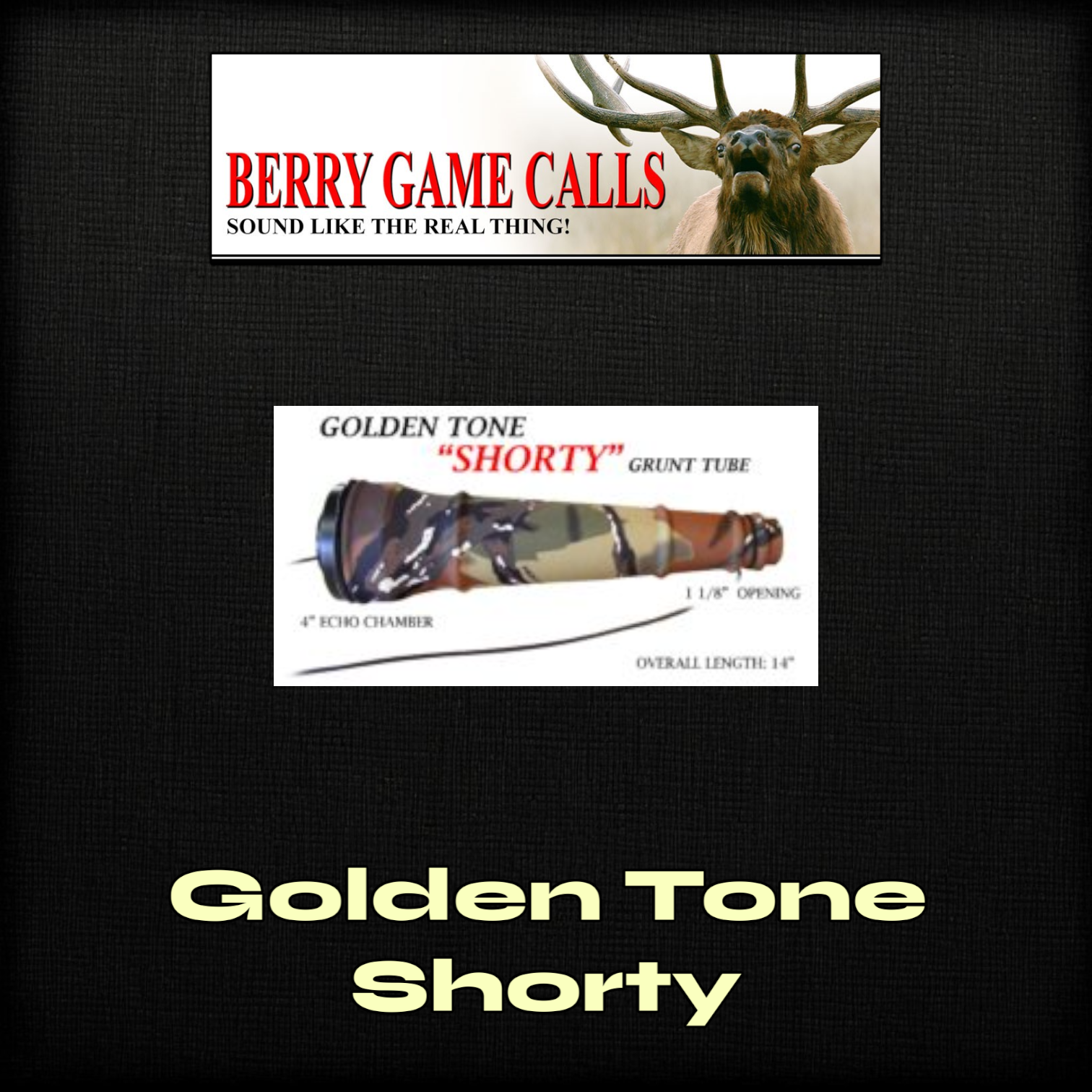 Berry Golden Tone Shorty Grunt Tube