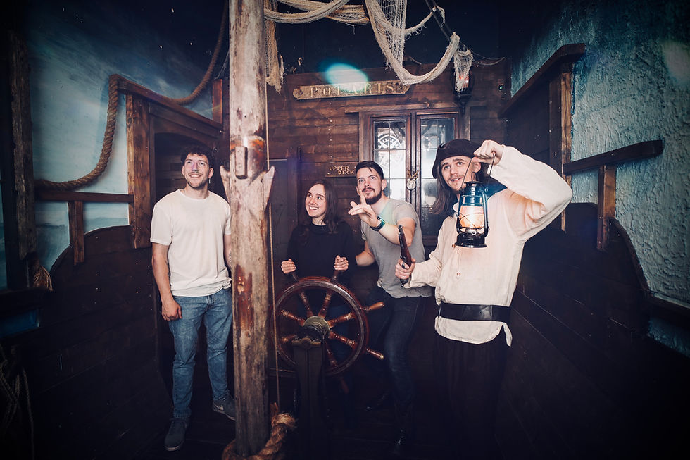 Players in Pirate Escape Room Margate