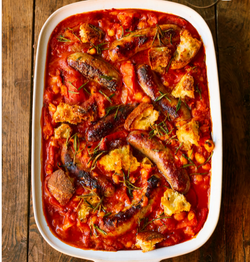 4 comforting sausage bake