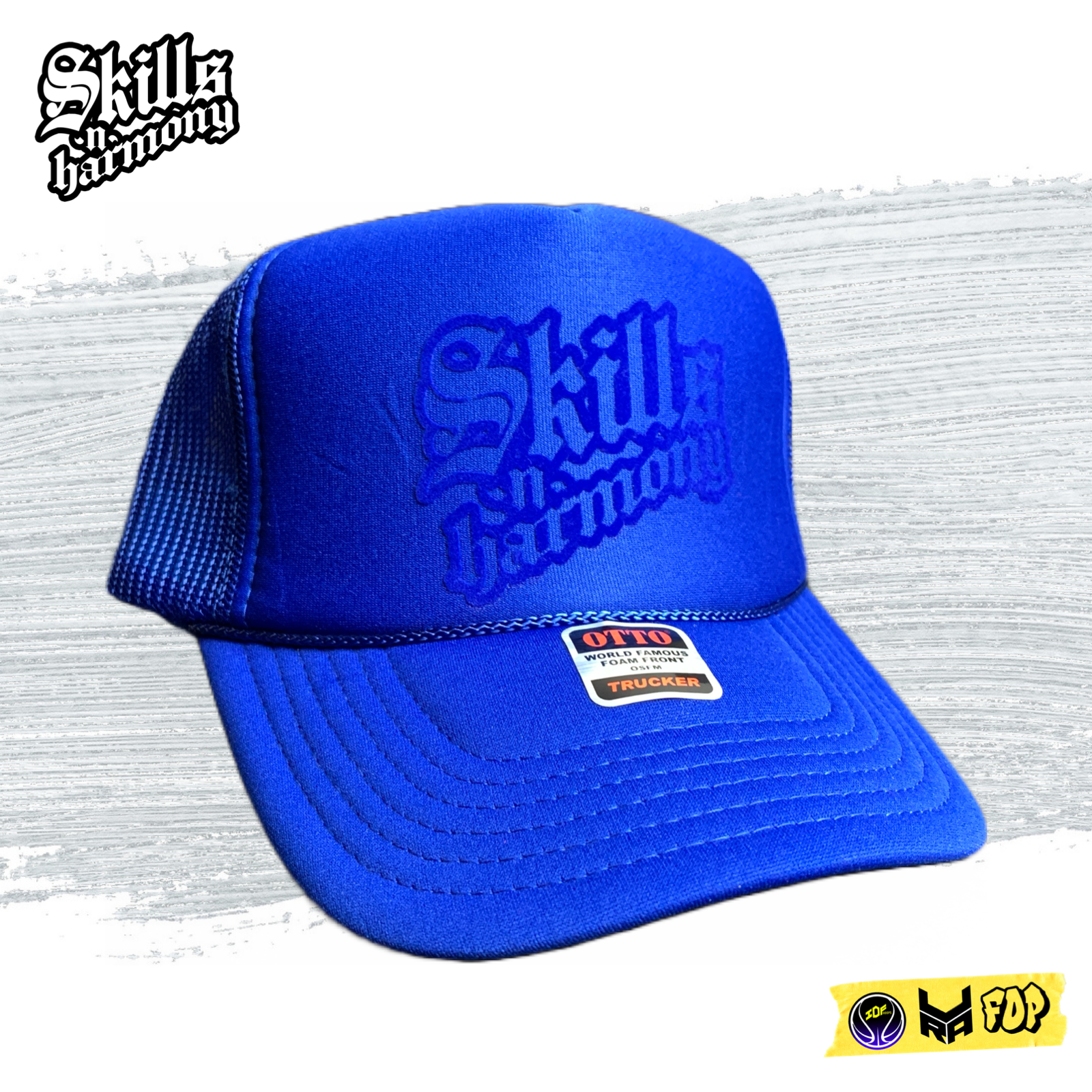 Skills N Harmony Trucker Hat ‘Summer Blue’