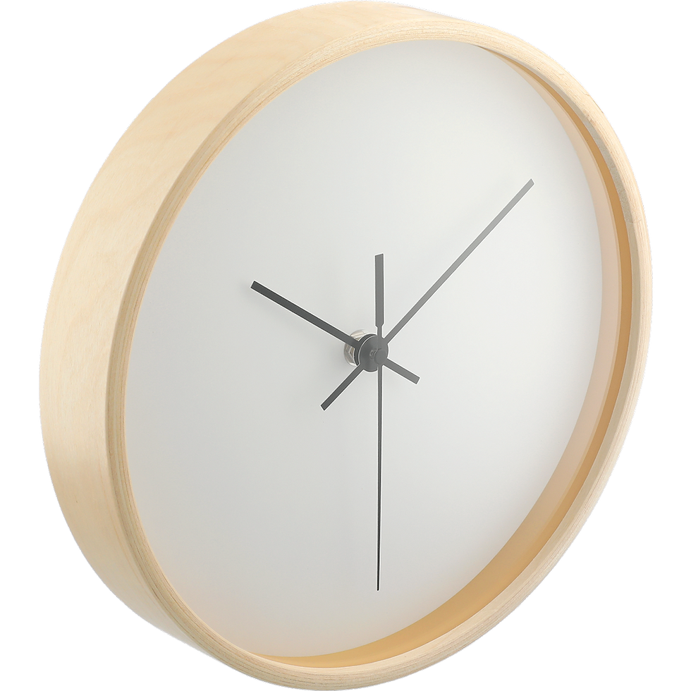 Thumbnail: Wooden Frame 10” Diameter Wall Clock