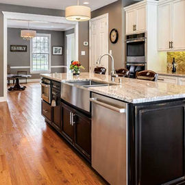 Viatera Quartz Cabinetry Showroom, Kitchen Remodeling, Kitchen Cabinets, Cabinets, Quartz, Flooring, Tile