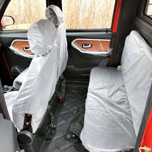 Thumbnail: Electric Truck Golf Car 4 Seater LSV Low Speed Vehicle 60v Coco Truck - Red