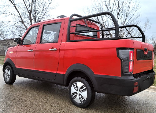 Thumbnail: Electric Truck Golf Car 4 Seater LSV Low Speed Vehicle 60v Coco Truck - Red