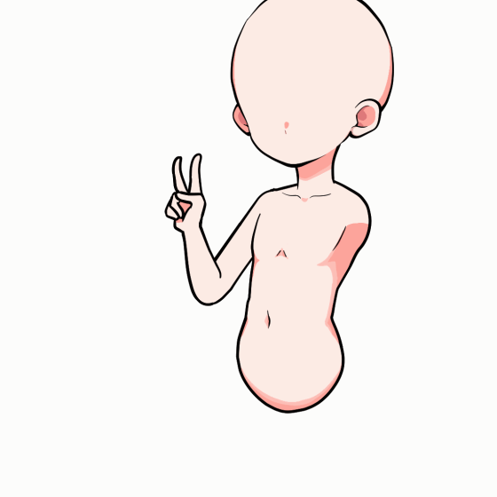 肩の高さ　ピース
