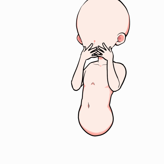 口を覆う