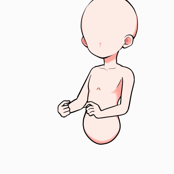 腹の高さで持つ①