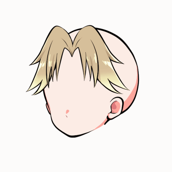 センター分け