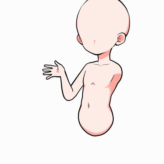 肩の高さ　パー（横）