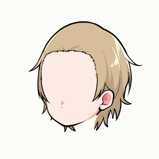 襟足長め
