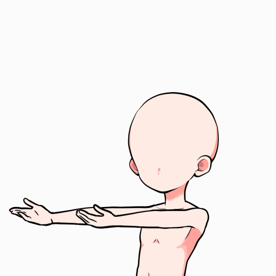 前に伸ばす　ちょうだい