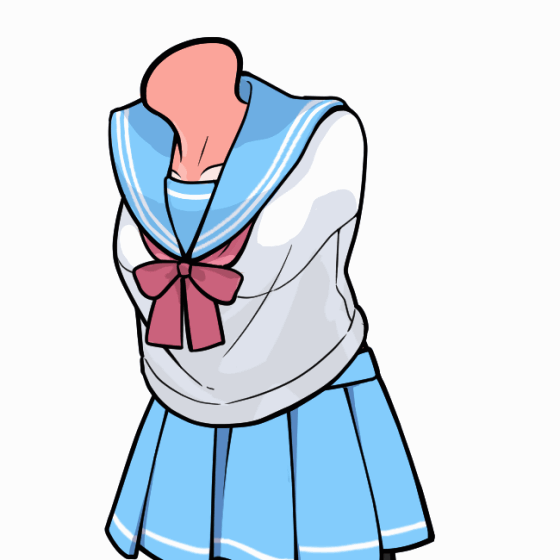 前かがみ