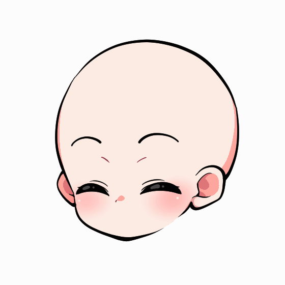 にっこり閉じ