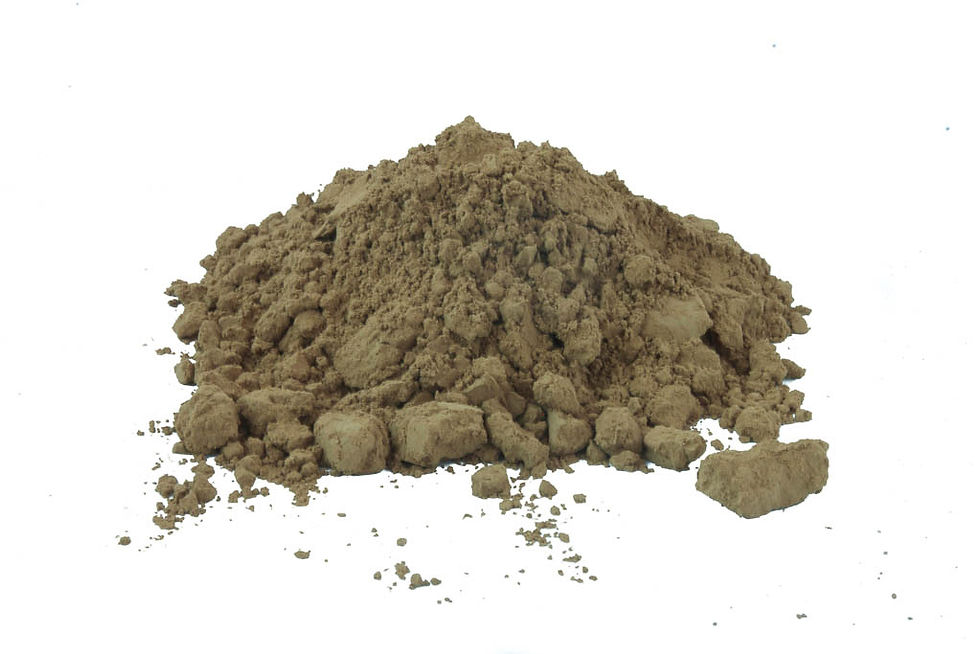 Rajasthani, unadulterated, natural henna powder ready for mixing into henna paste.