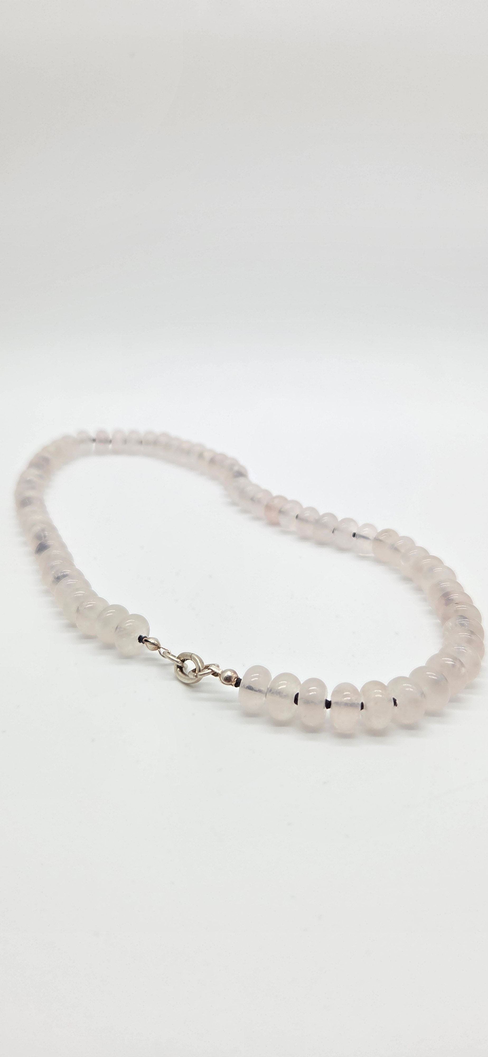 Rose quartz necklace