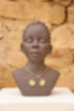 Sculpture - La femme au collier - Nathalie PEZZOLI