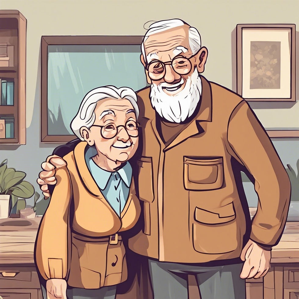 OLD MAN AND OLD LADY