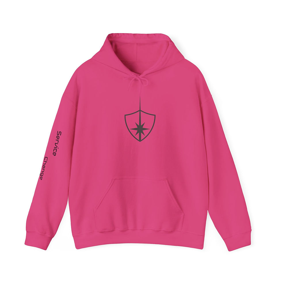 Thumbnail: IJF Emblem Hoodie — Minimalist: Service, Change, Dedication