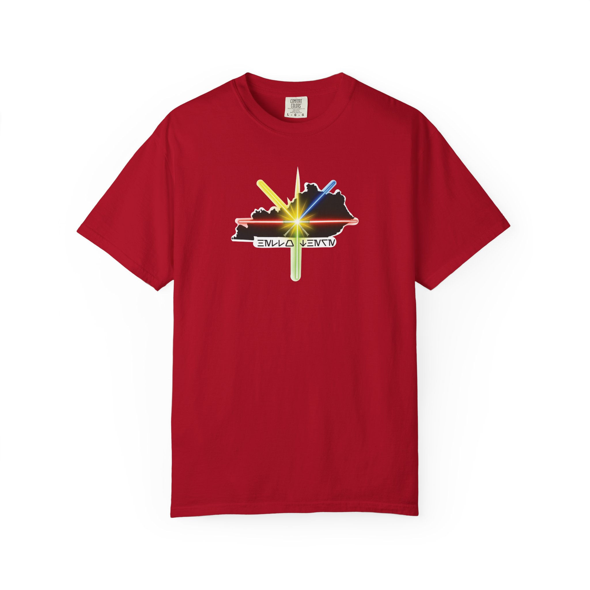 Knights of the Bluegrass Tee — Emblem Graphic T-Shirt (Reversed)