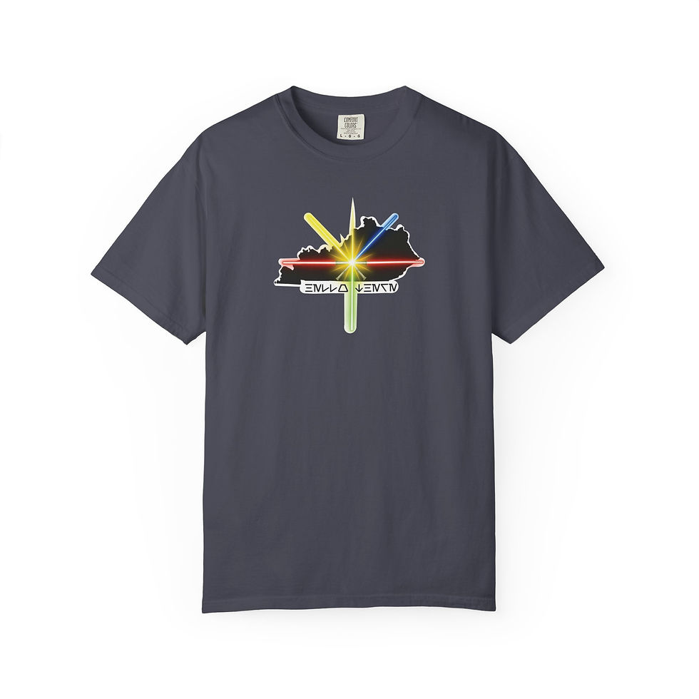 Thumbnail: Knights of the Bluegrass Tee — Emblem Graphic T-Shirt (Reversed)