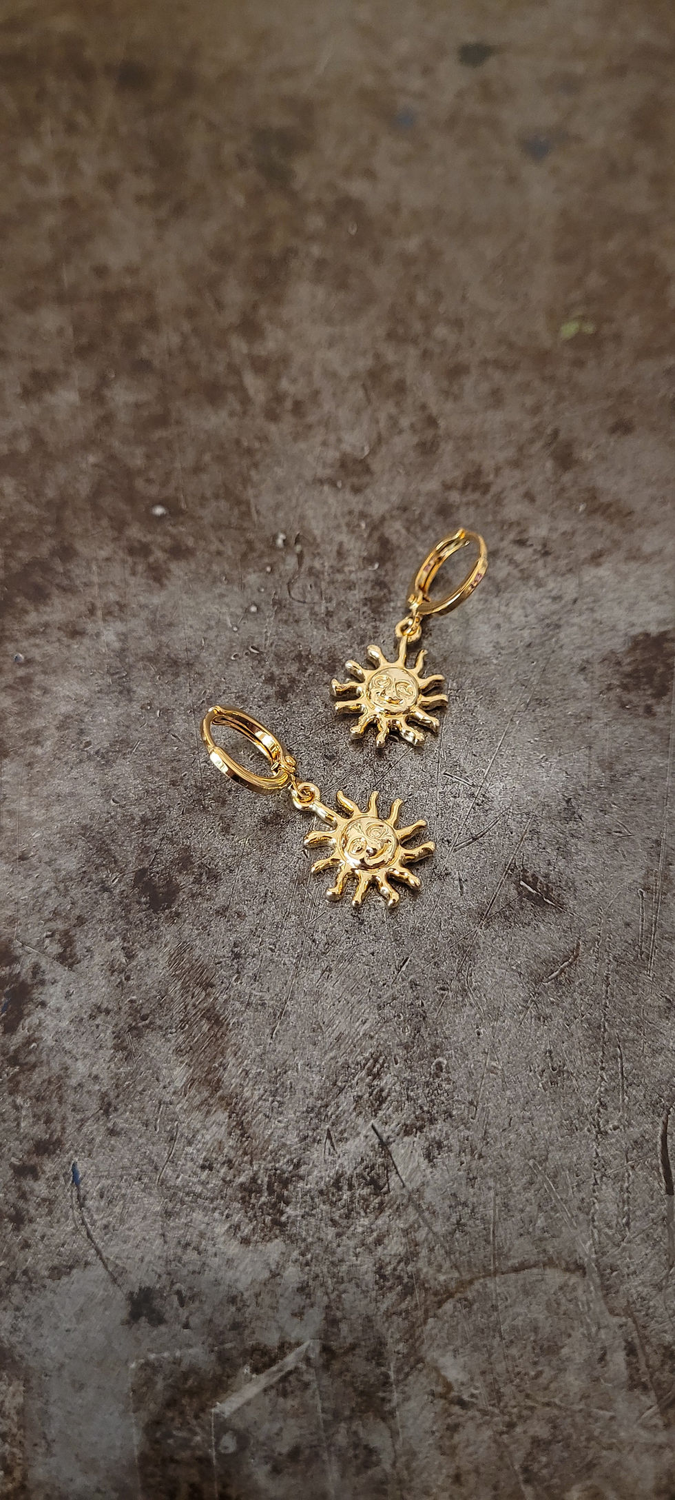 Thumbnail: Gold Sun Earrings