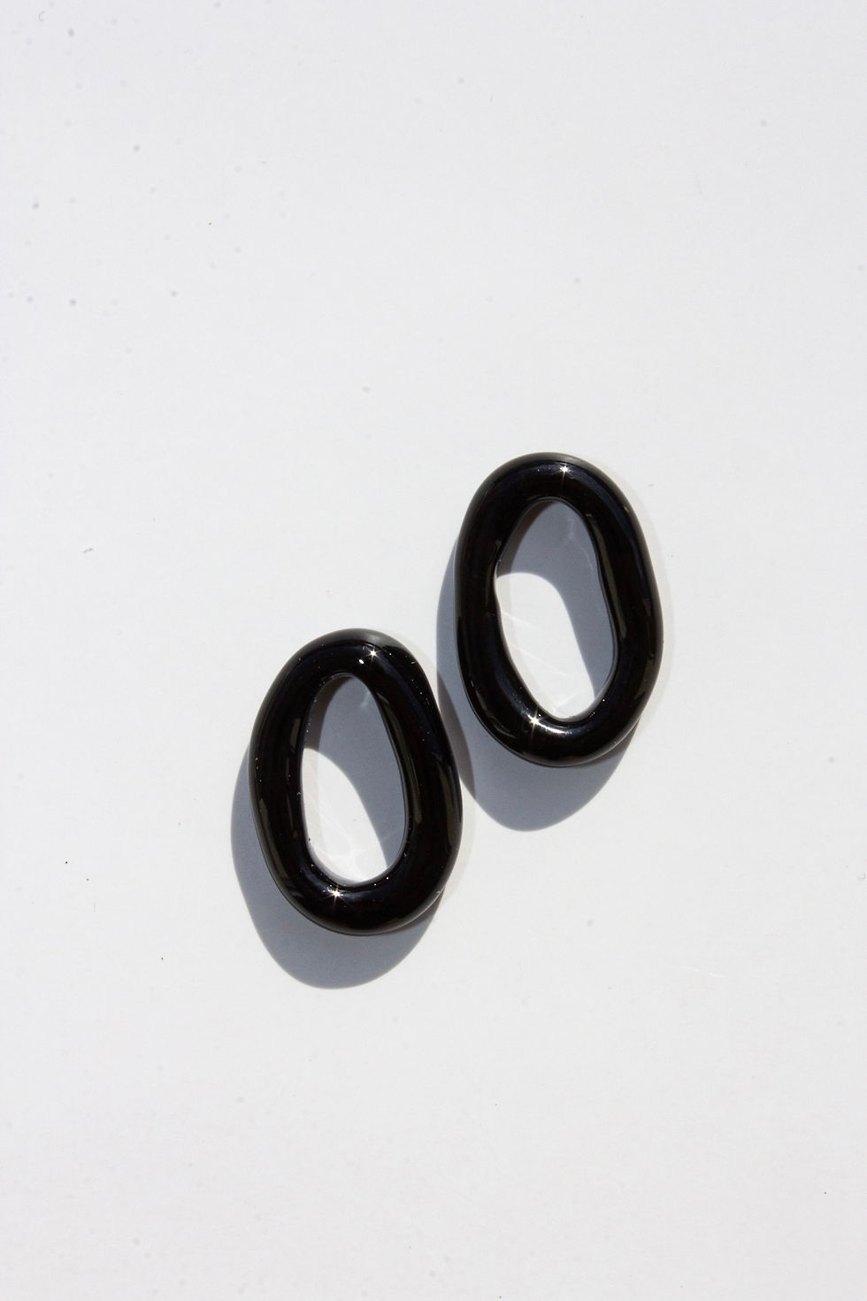 Thumbnail: One-of-a-Kind Black Glass Earrings