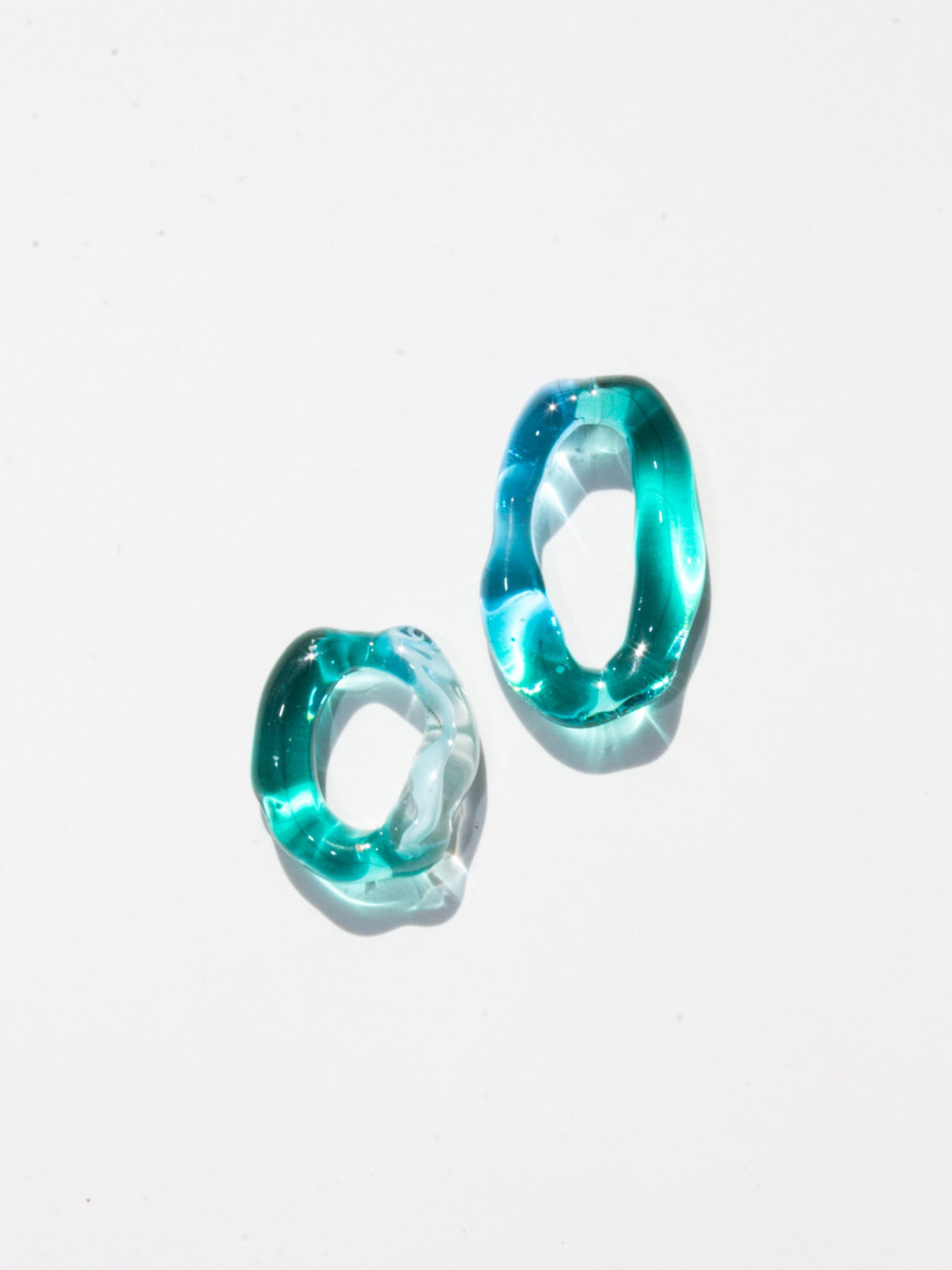 Homage to the Ocean Glass Earrings