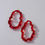 Thumbnail: One-of-a-Kind Translucent Cherry Red Glass Earrings